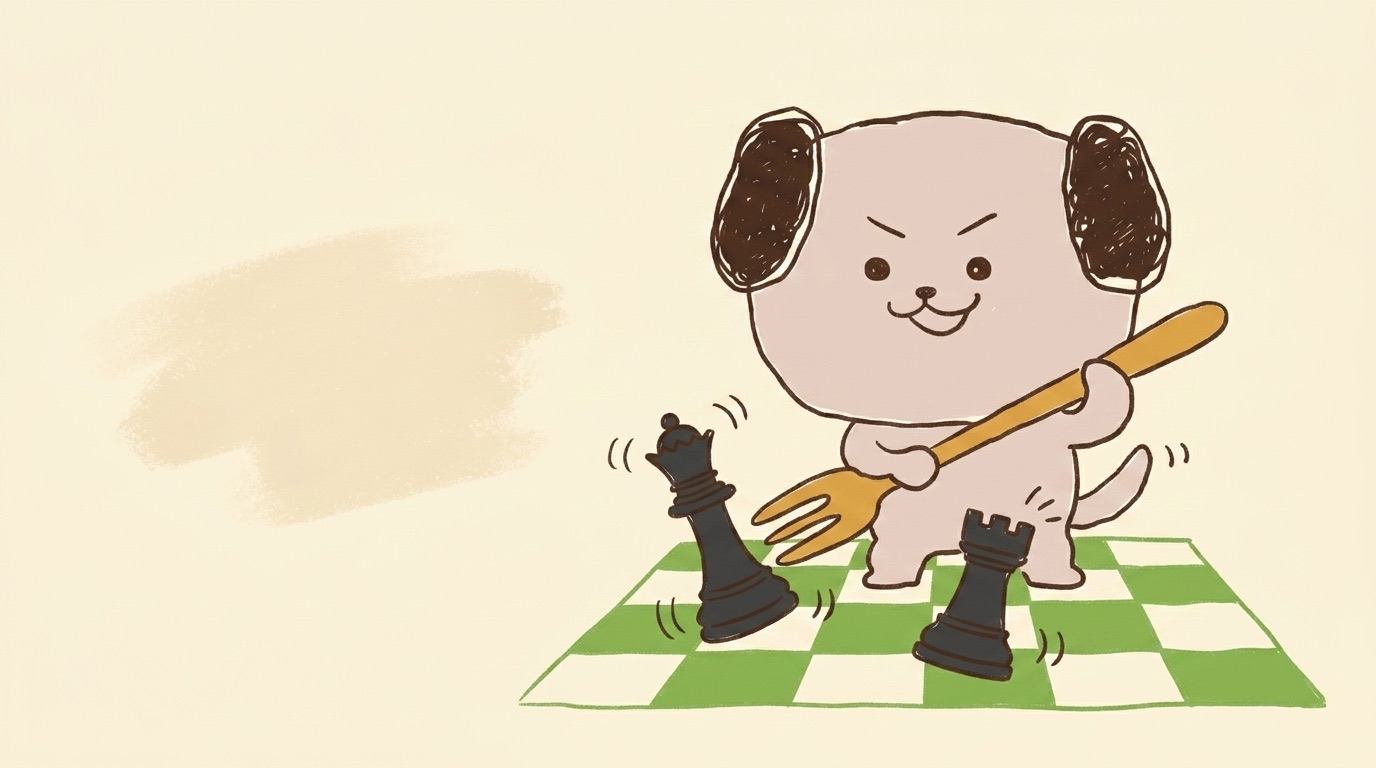 ポジキャン（犬のキャラクター）が解説するイラスト