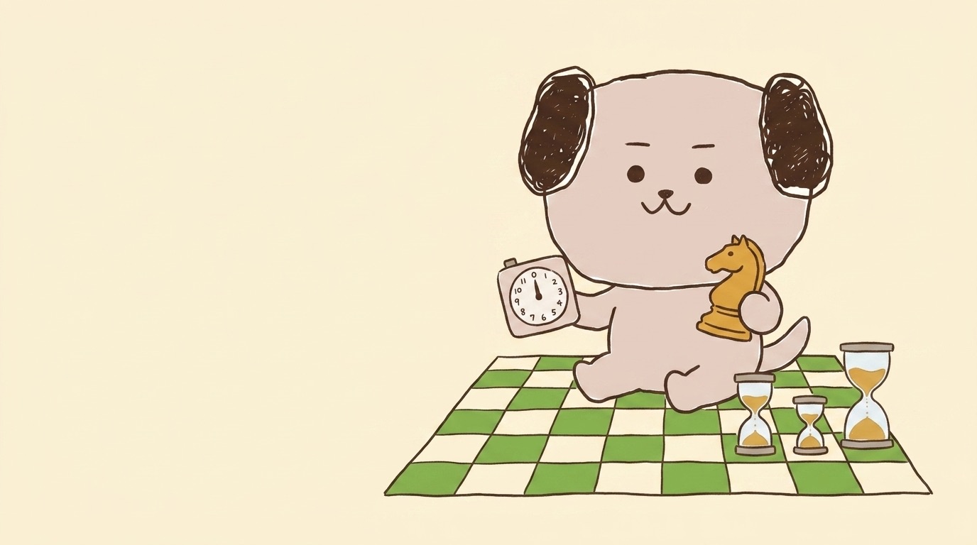 ポジキャン（犬のキャラクター）が解説するイラスト