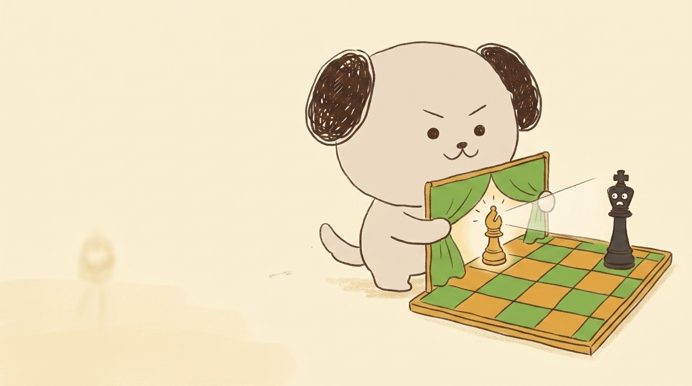 ポジキャン（犬のキャラクター）が解説するイラスト