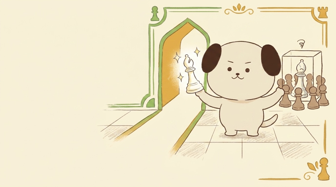 ポジキャン（犬のキャラクター）が解説するイラスト