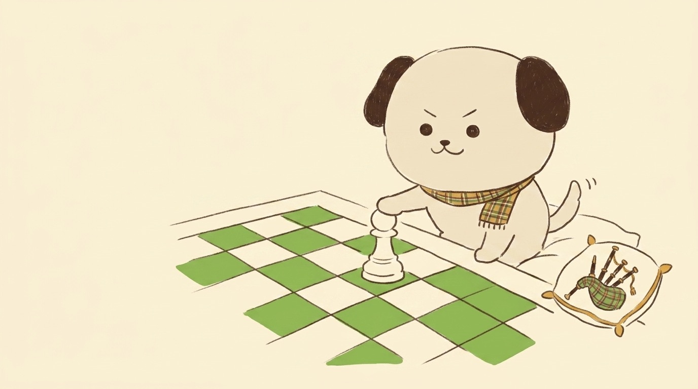 ポジキャン（犬のキャラクター）が解説するイラスト