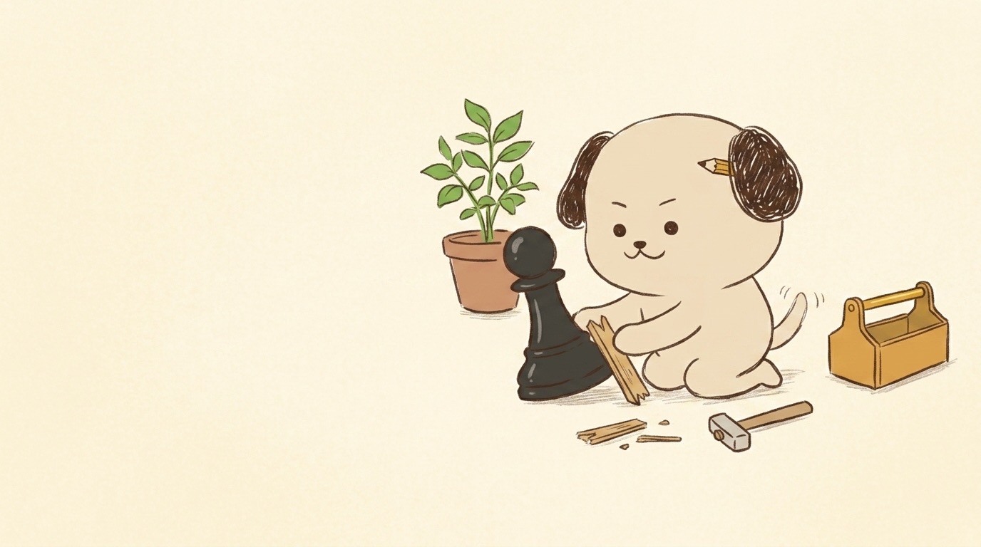 ポジキャン（犬のキャラクター）が解説するイラスト
