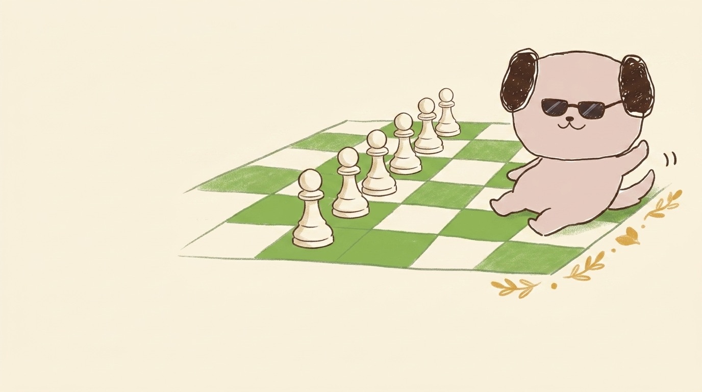ポジキャン（犬のキャラクター）が解説するイラスト